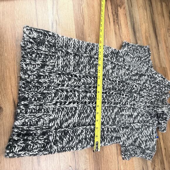 Mudd Loose Cable Knit Cap Sleeve Slim Cable Knit Cowl Sweater, M - Picture 3 of 5